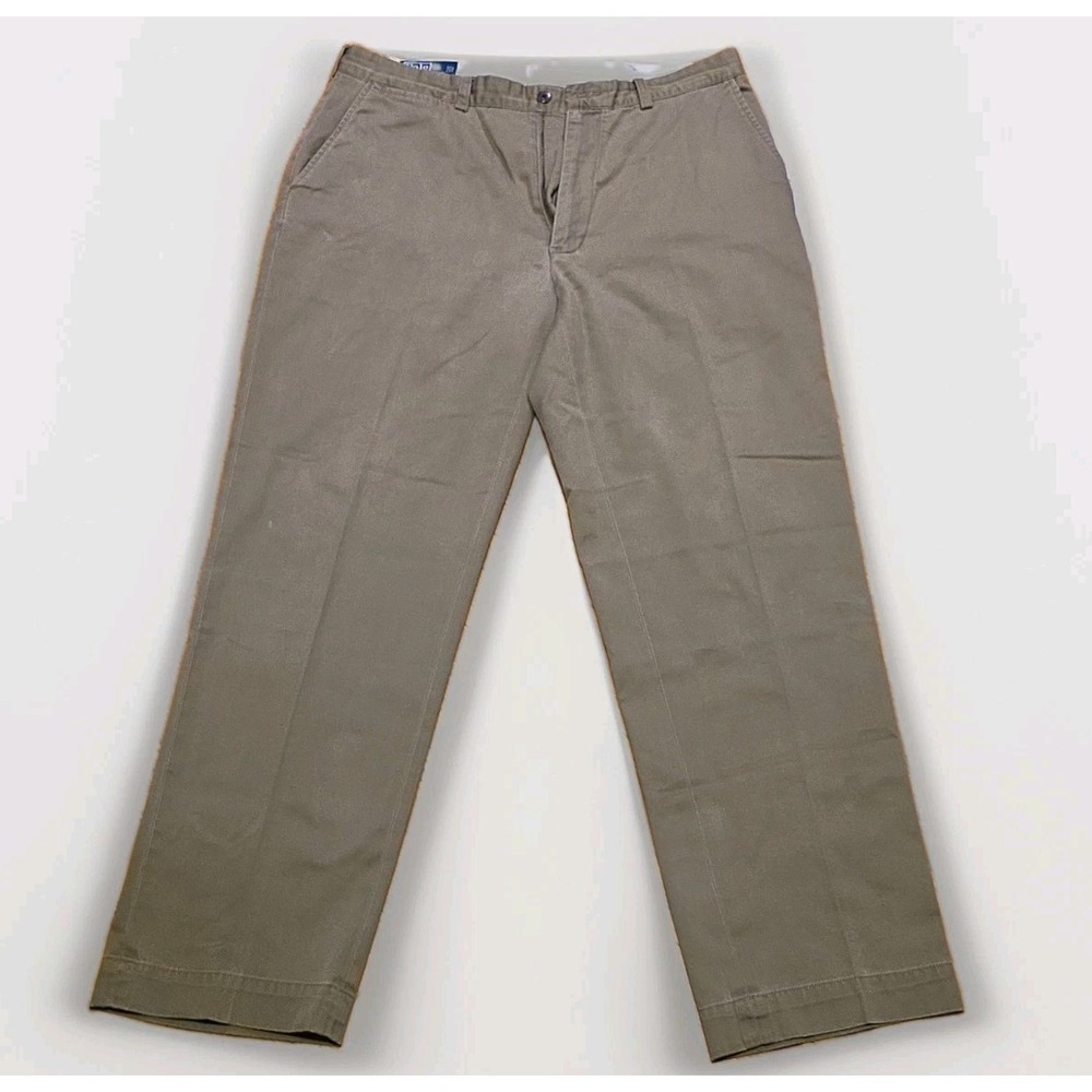 Polo Ralph Lauren Prospect Chino Pant Men 35x30 Khaki Preppy Business Casual Y2K